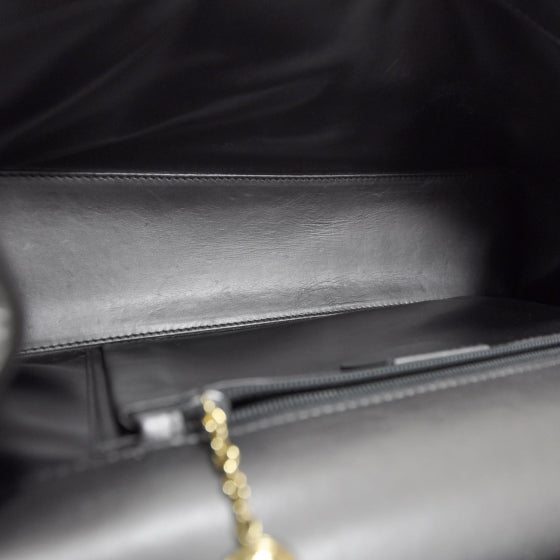 Gucci Leather Shoulder Bag Gunmetal 6 of 8