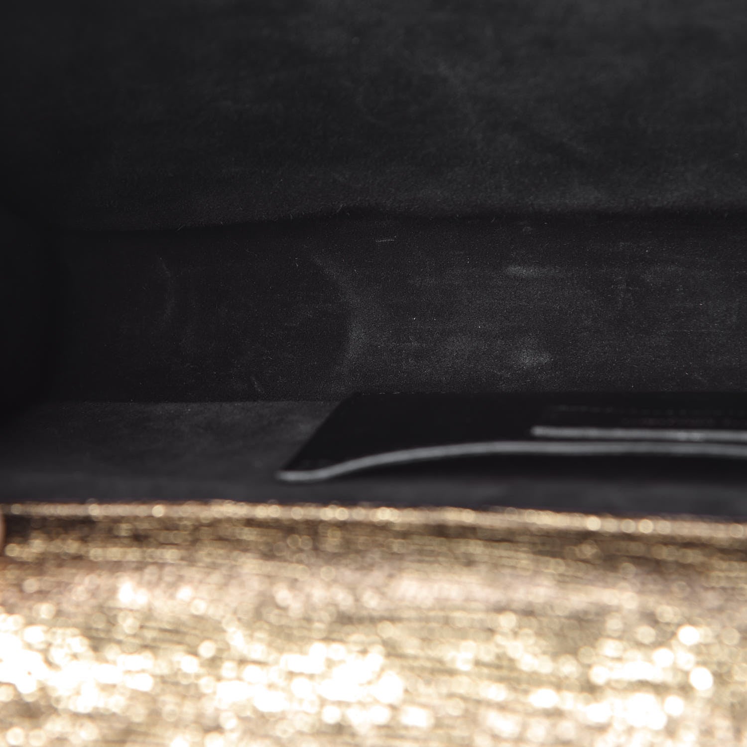 Saint Laurent Metallic Calfskin Monogram Cassandre Clutch Gold 9 of 11