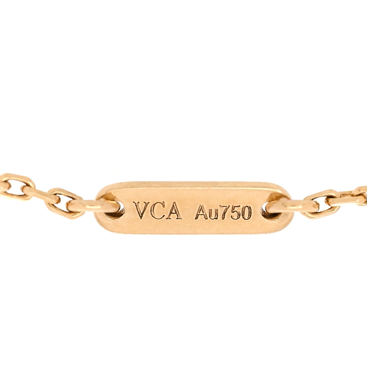 18K Yellow Gold Mother of Pearl Sweet Alhambra Bracelet