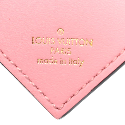 Louis Vuitton Calfskin Gradient Love Lock Heart Bag Charm Rose 3 of 4