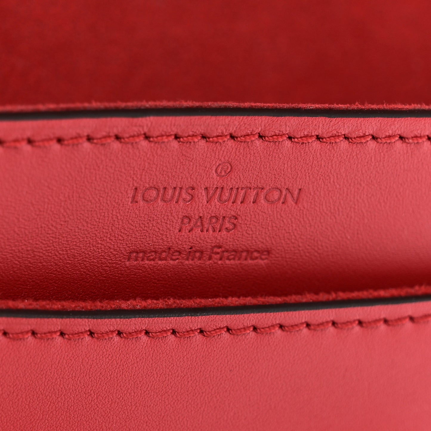 Calfskin Chain Louise MM Red