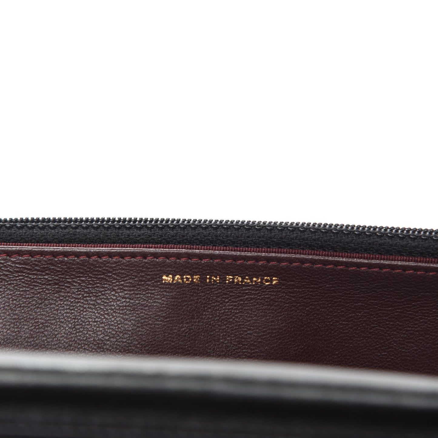 Lambskin Quilted Wallet On Chain WOC Black