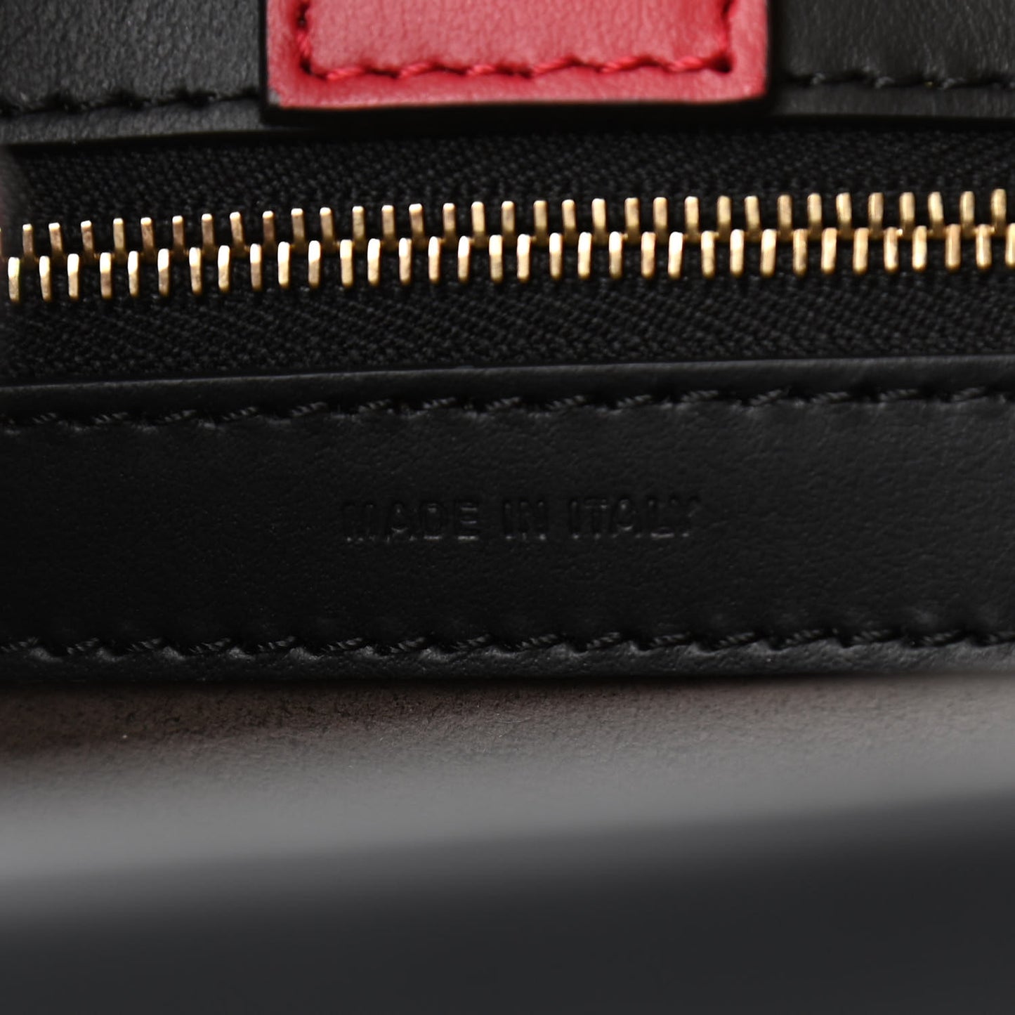 Vitello Century F is Fendi FF 1974 Embossed Small Runaway Satchel Black Maya