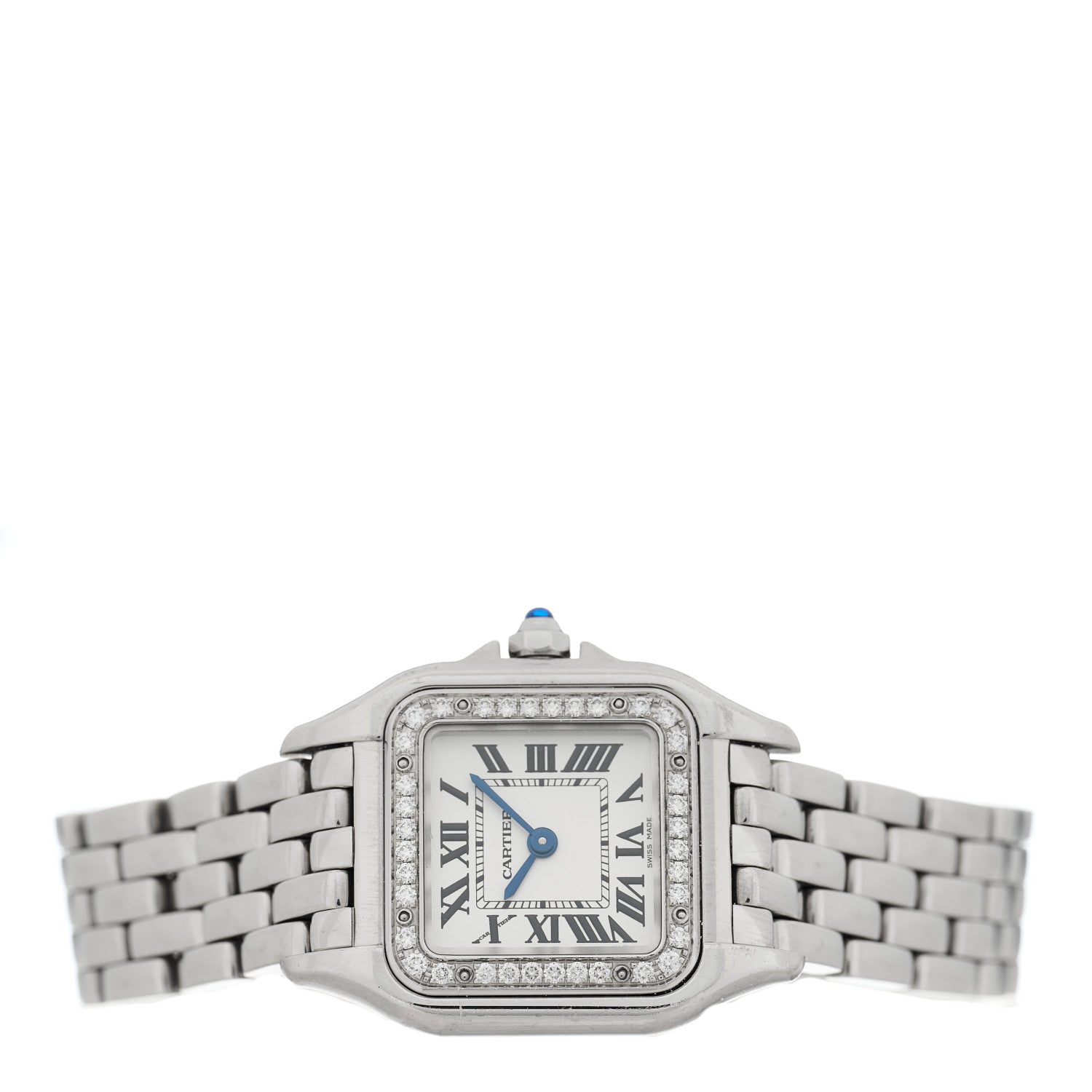Cartier Stainless Steel Diamond 22mm Panthere Quartz Watch 2 of 4