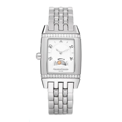 Jaeger-LeCoultre Stainless Steel Diamond 25mm Reverso Gran Sport Duoface Night & Day Manual Winding Watch Q296874 1 of 5
