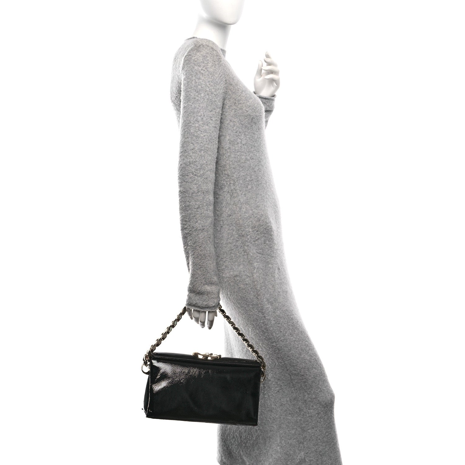 Gucci Skipper Calf Ultralight GG Soft Small Top Handle Black 2 of 10