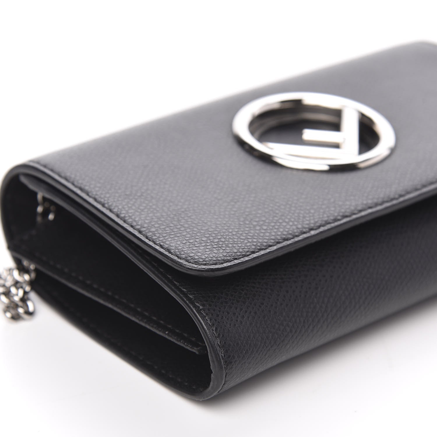 Fendi Vitello Cruise F is Fendi Wallet on Chain Black 8 of 11