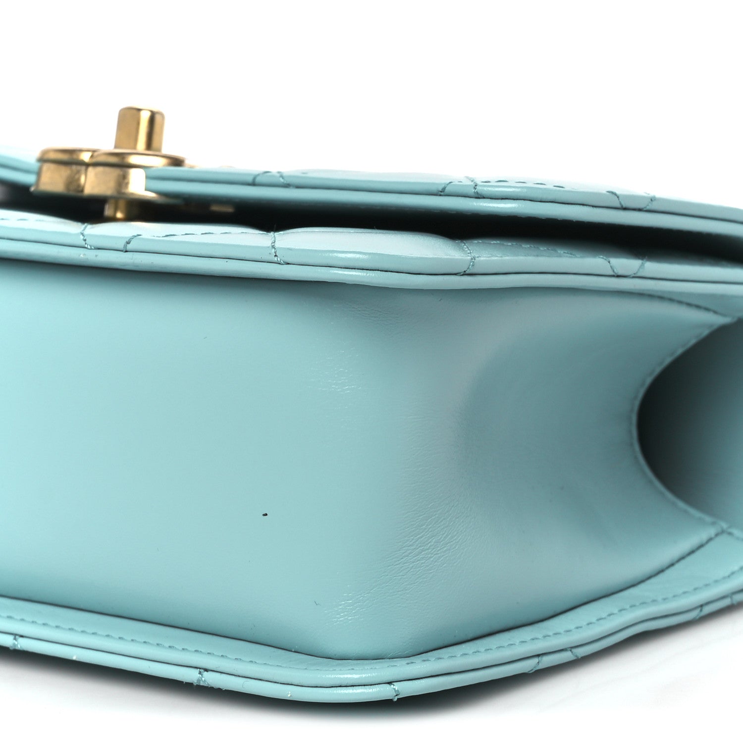 Chanel Calfskin Quilted Mini Perfect Fit Flap Turquoise 10 of 10
