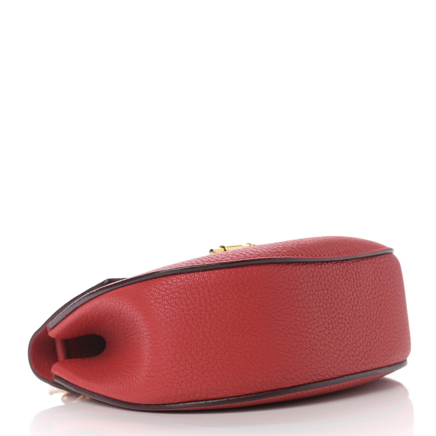 Grained Lambskin Drew Shoulder Bag Plaid Red