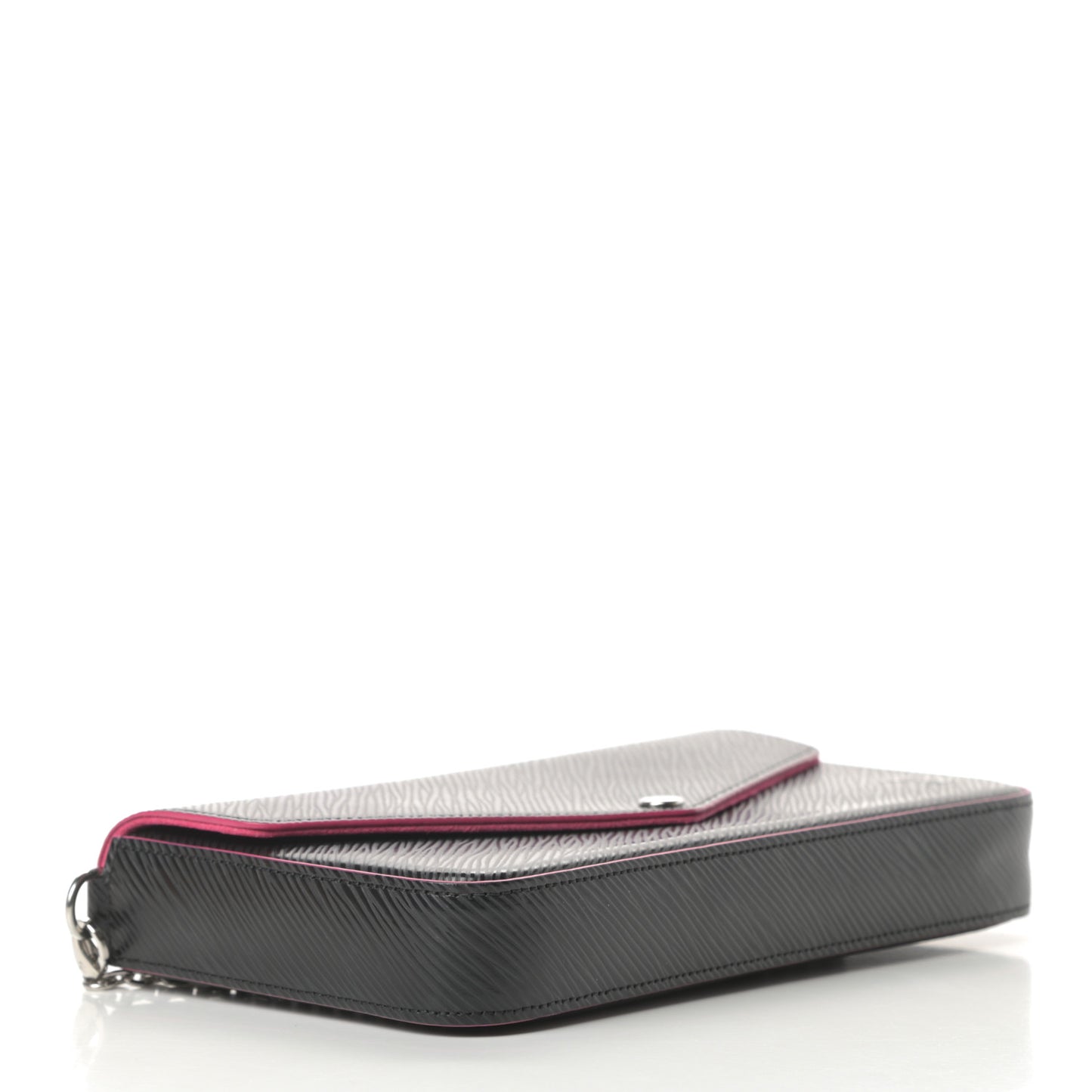 Epi Pochette Felicie Black Hot Pink