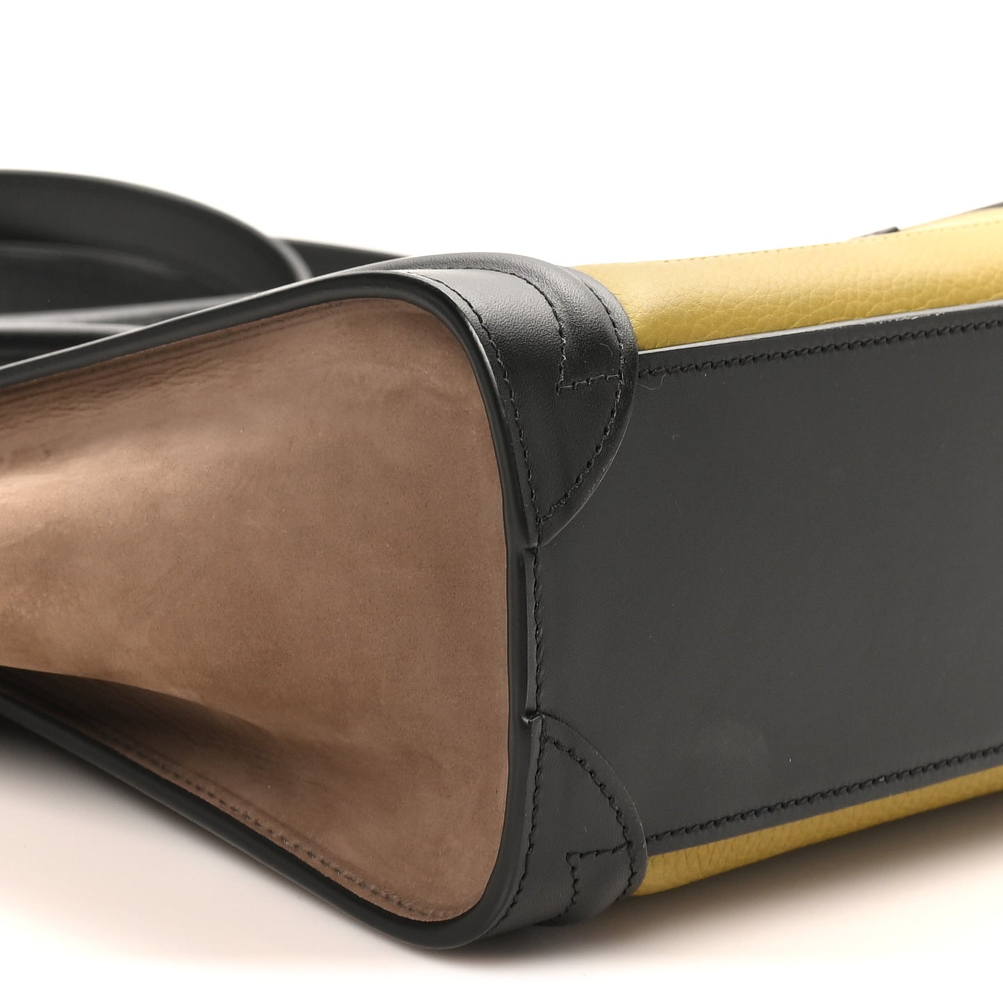 Baby Grained Calfskin Nubuck Nano Tri-Color Luggage Olive