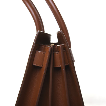 Saint Laurent Calfskin Large Sac De Jour Carryall Cognac 21 of 28