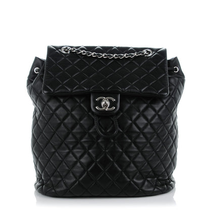Chanel Lambskin Quilted Large Urban Spirit Backpack Black 1 of 8