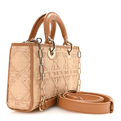Christian Dior Raffia Macro Cannage Lady D-Joy Natural 3 of 10