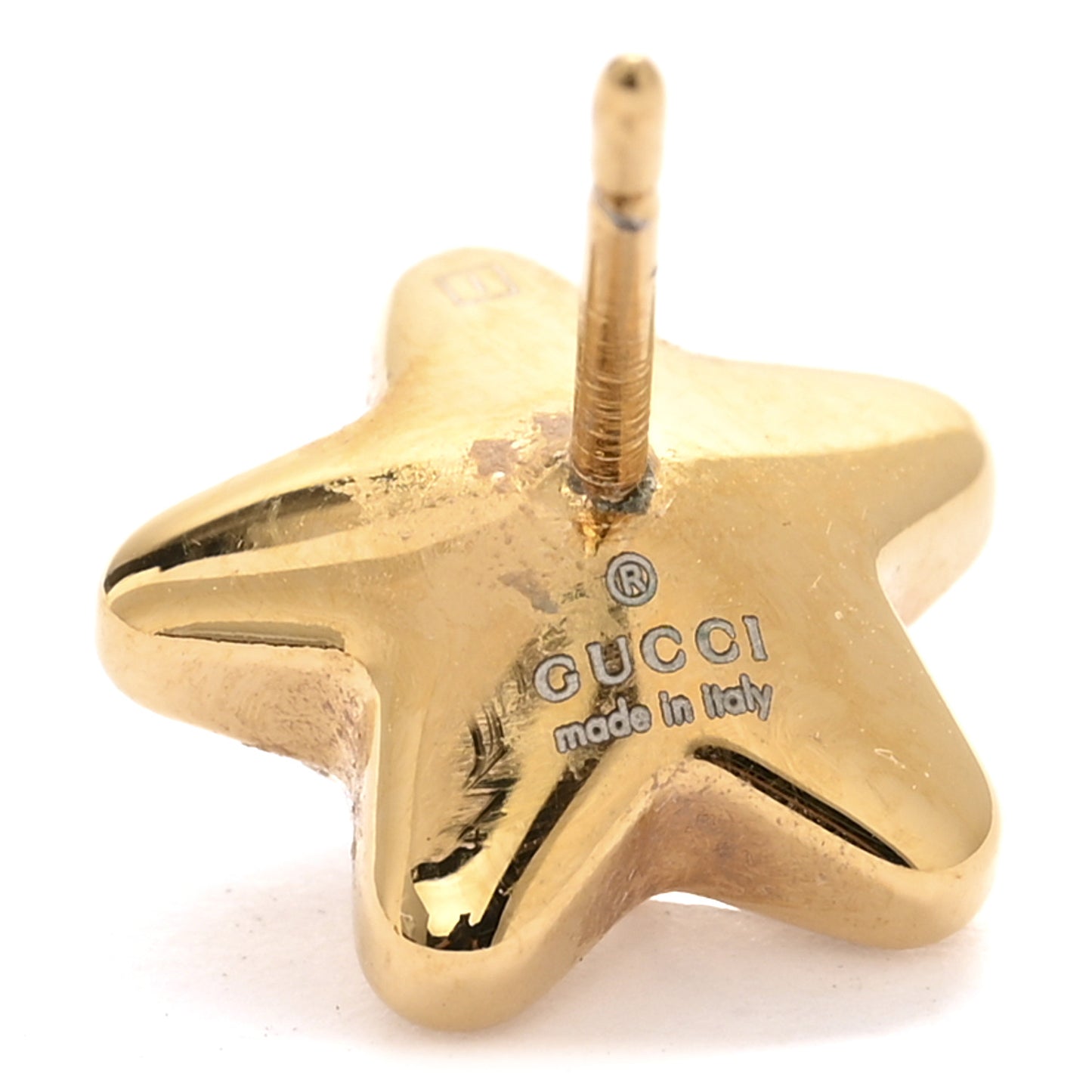 Crystal Star Logo Single Earring Gold
