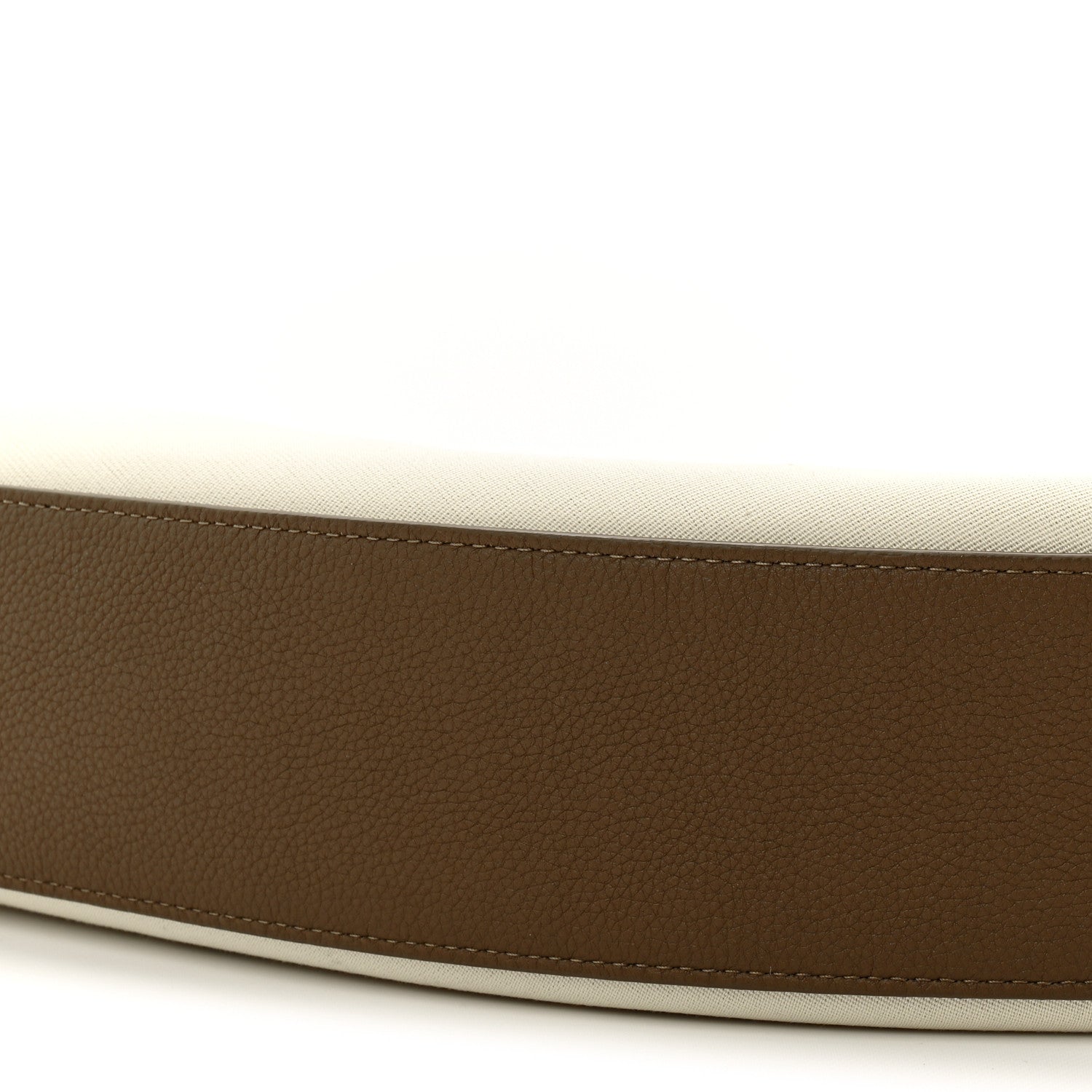 Khaite Canvas Calfskin August Hobo Cream Dark Olive 8 of 9