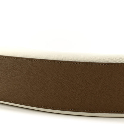 Khaite Canvas Calfskin August Hobo Cream Dark Olive 8 of 9