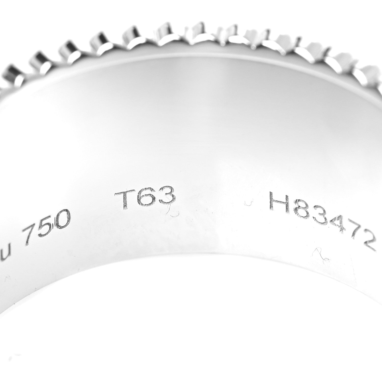 Boucheron 18K White Gold Diamond PVD Large Quatre Classique Ring 63 10.5 5 of 6