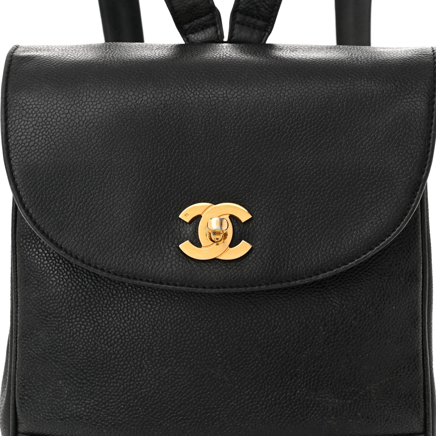 Chanel Caviar CC Backpack Black 8 of 13