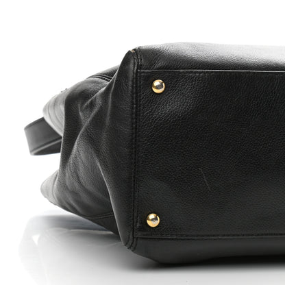 Chanel Calfskin Cerf Executive Shopper Tote Black 9 of 15
