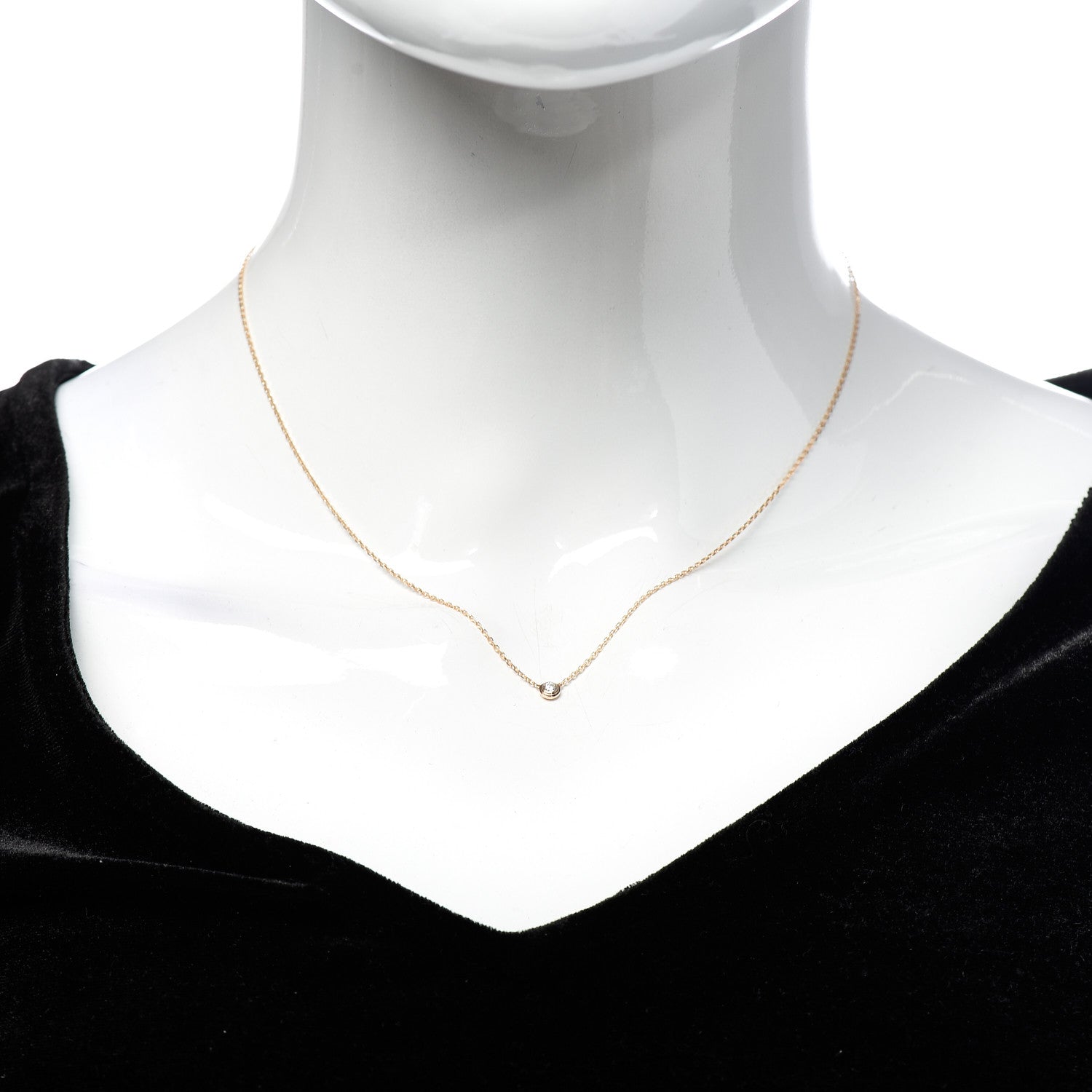 Cartier 18K Pink Gold Diamond XS D'Amour Pendant Necklace 2 of 5