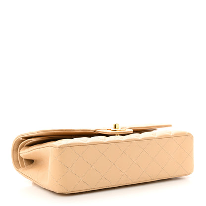 Chanel Caviar Quilted Medium Double Flap Beige 4 of 13