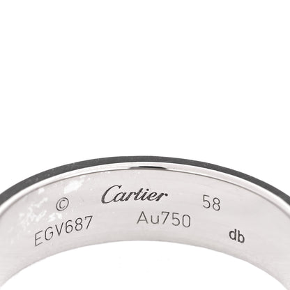 Cartier 18K White Gold 5.5mm LOVE Ring 58 8.25 4 of 4