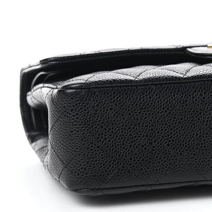 Chanel Caviar Quilted Medium Double Flap Black 8 of 9