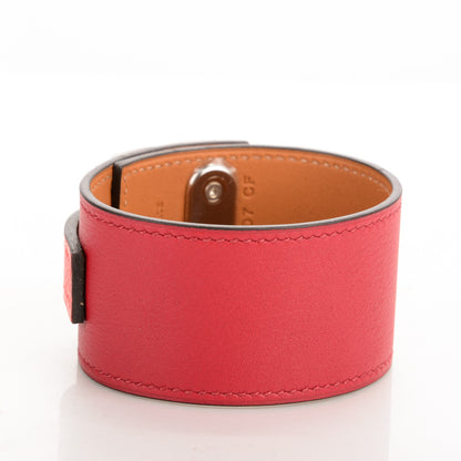 Hermes Epsom Swift Intense S Bracelet Rouge Grenat Rose Jaipur 3 of 5