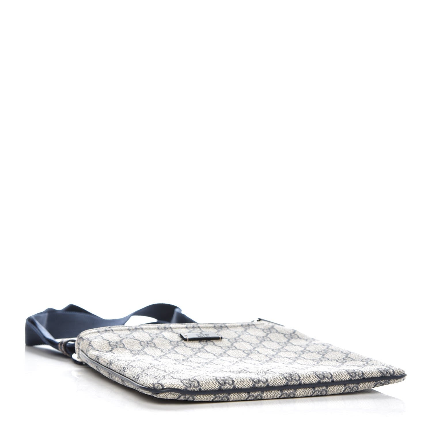 Gucci GG Supreme Monogram Small Flat Messenger Bag Navy 4 of 8