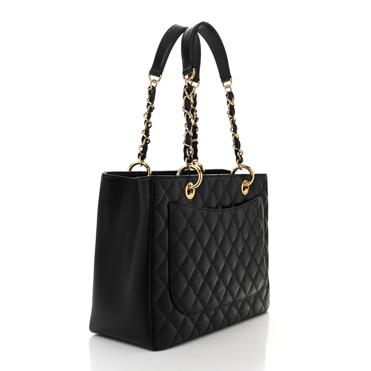 Chanel Quilted Grand Shopping Tote GST Black 3 of 21