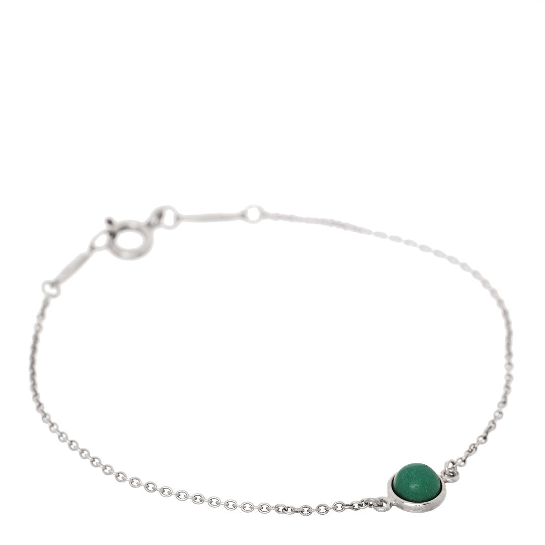 Tiffany Sterling Silver Turquoise Elsa Peretti Color By The Yard Bracelet 1 of 5