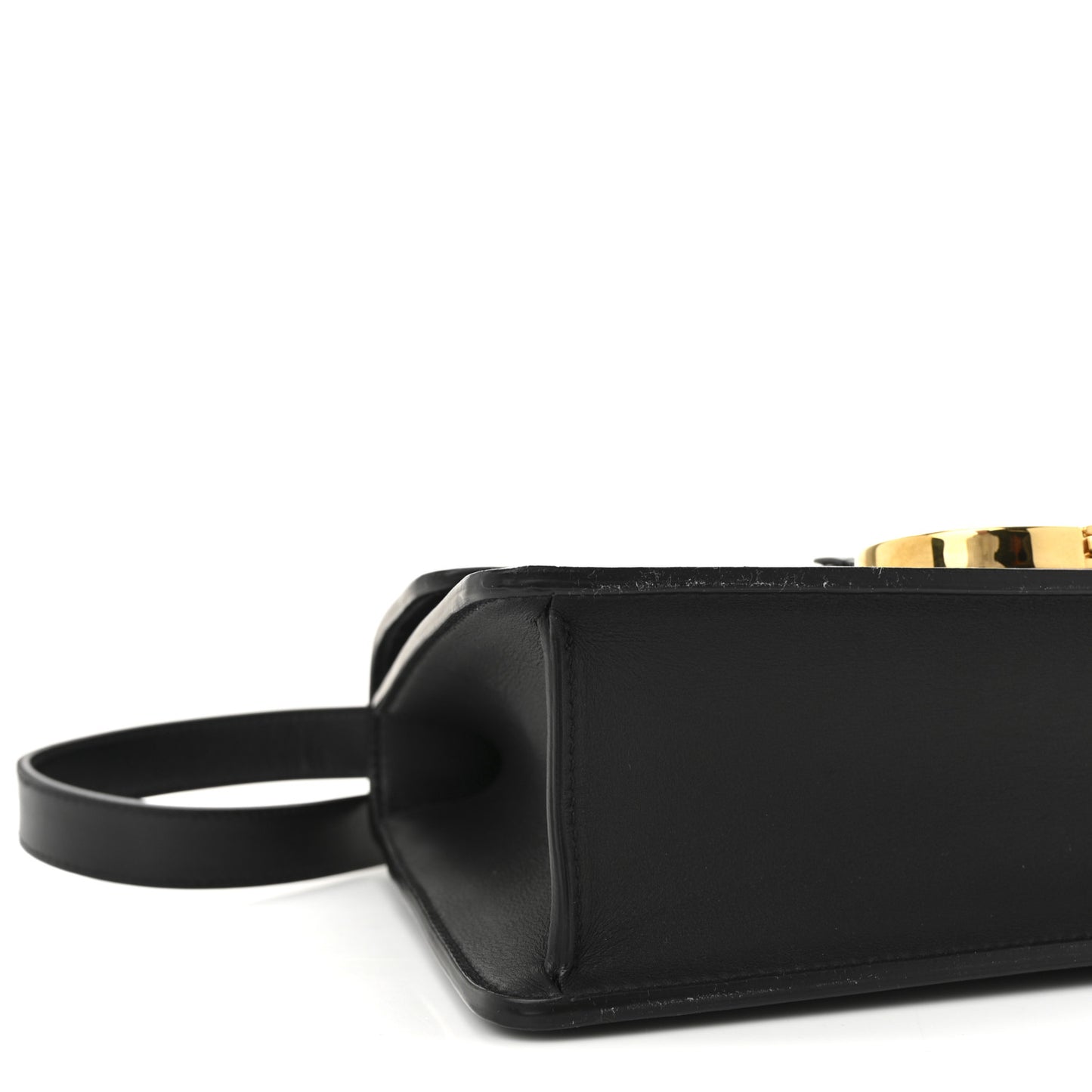 Box Calfskin 30 Montaigne Flap Bag Black