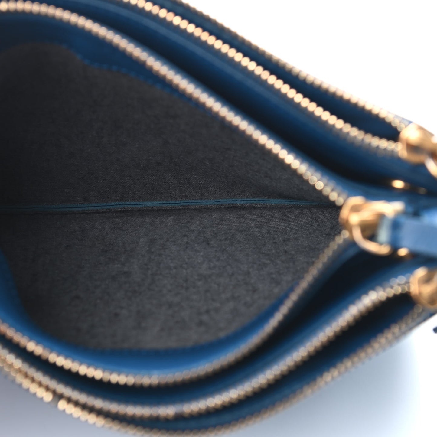 Lambskin Small Trio Crossbody Bag Indigo