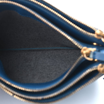 Celine Lambskin Small Trio Crossbody Bag Indigo 8 of 9