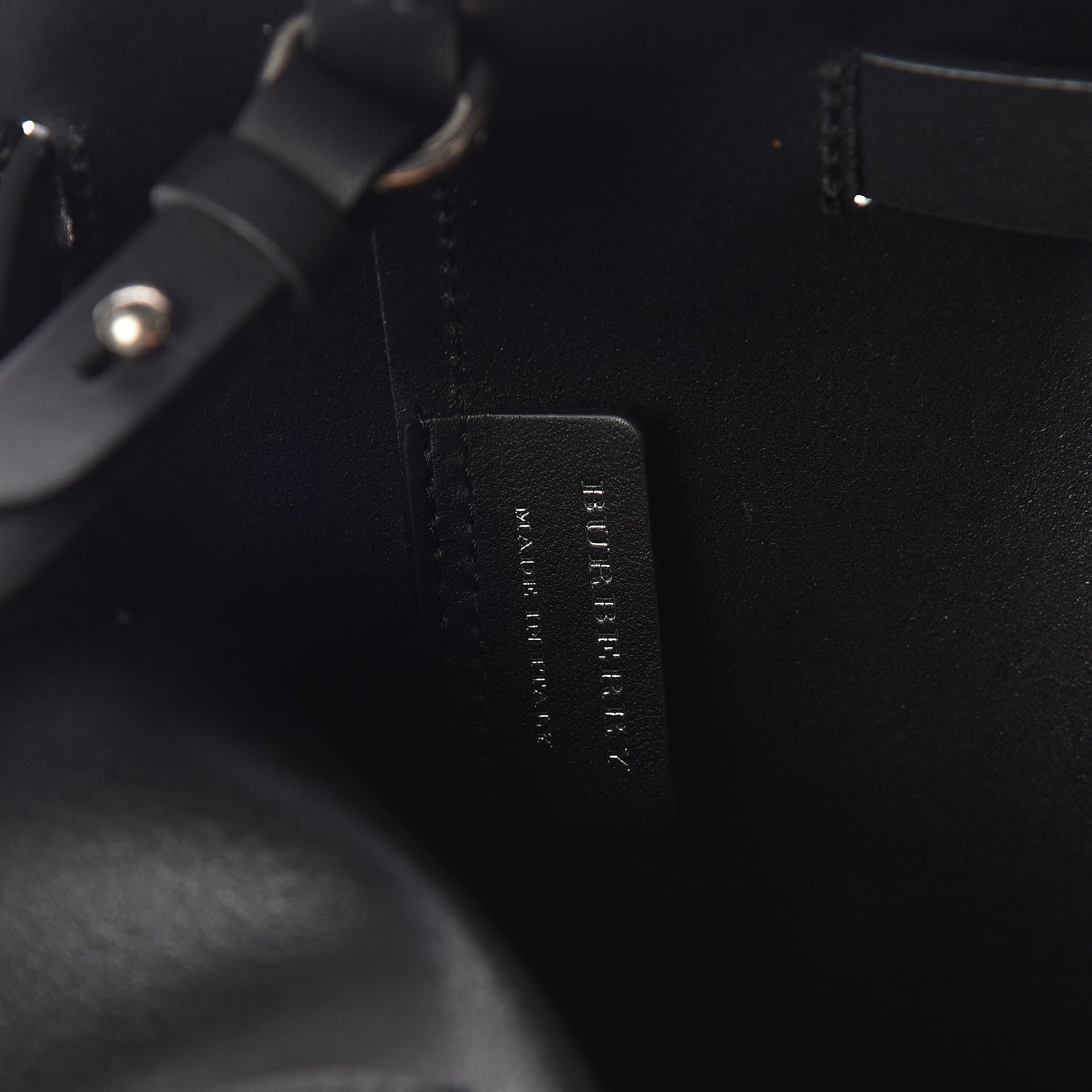 Burberry Soft Smooth Calfskin Medium Tote Black 7 of 11