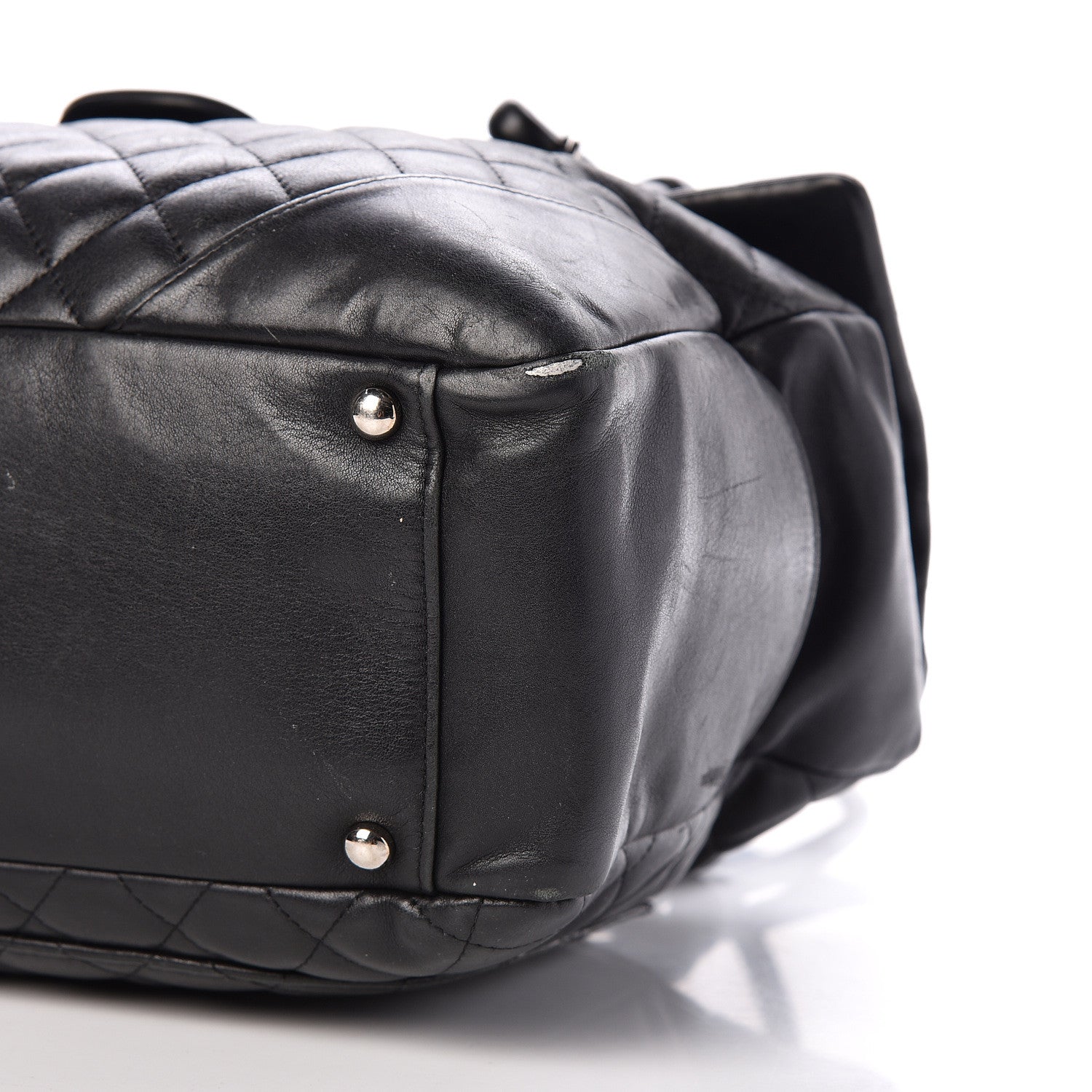 Chanel Calfskin Quilted Large Cambon Flap Black 6 of 19