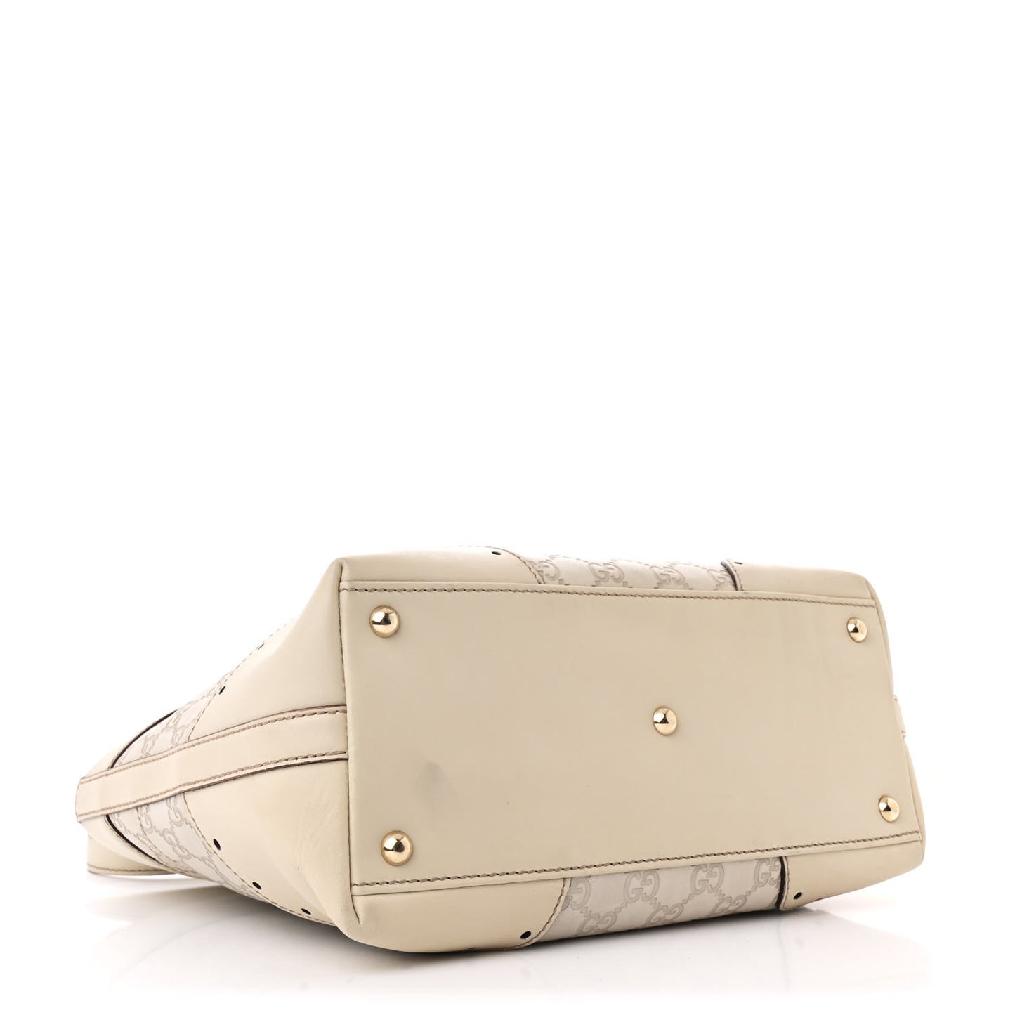 Guccissima Large Punch Tote Ivory