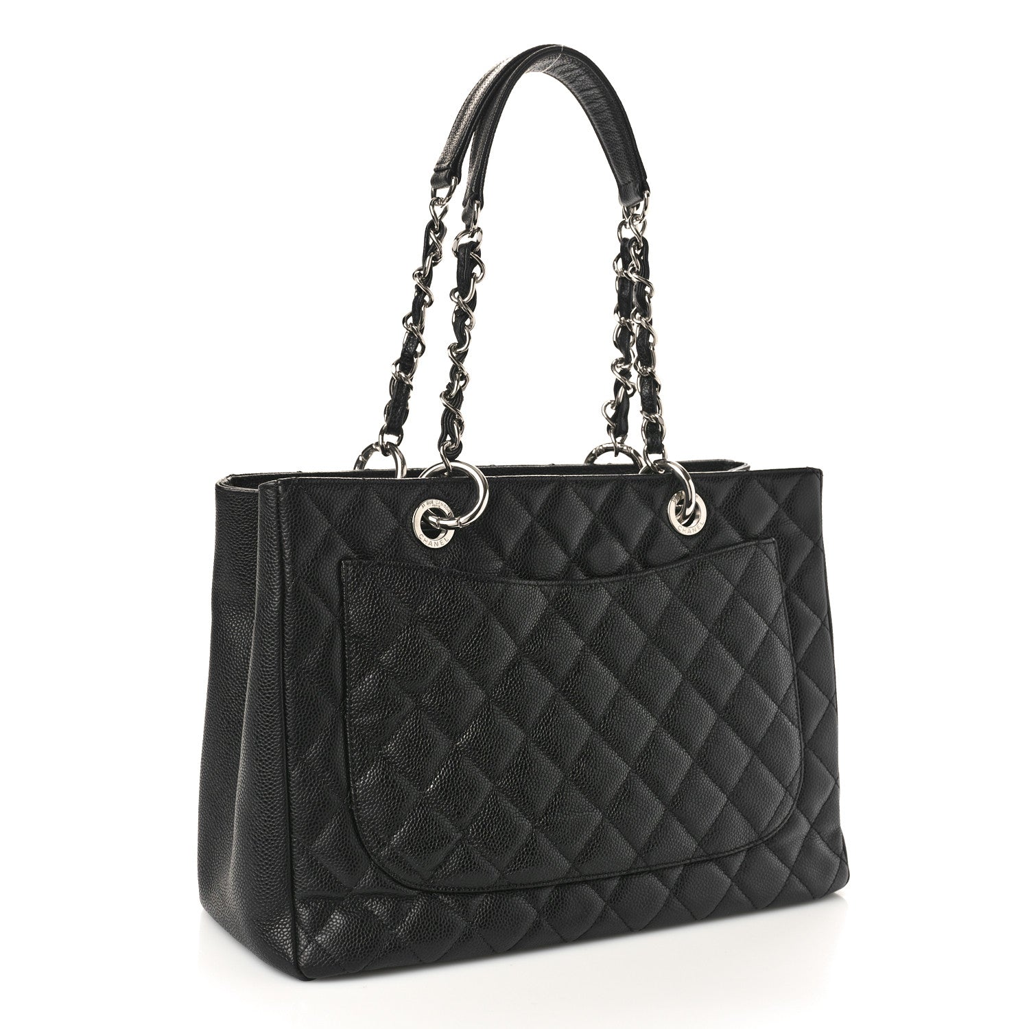 Chanel Caviar Quilted Grand Shopping Tote GST Black 2 of 10