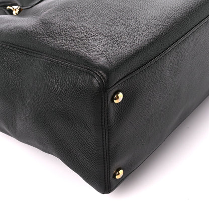 Chanel Calfskin Cerf Executive Shopper Tote Black 9 of 10