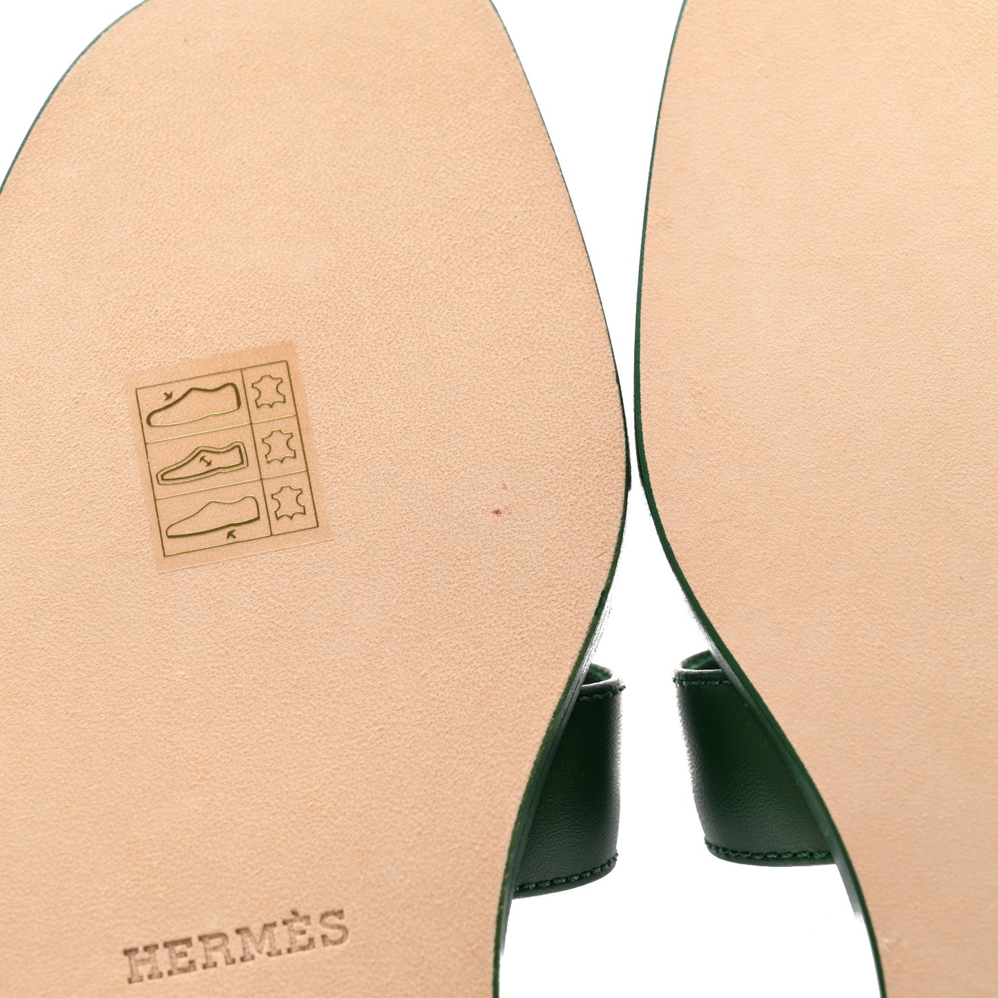 Calfskin Oran Sandals 35 Vert Electrique