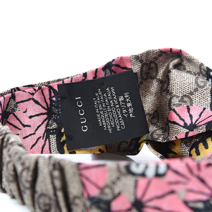 Gucci Silk Monogram Bengal Tiger Print Duchesse Headband Pink 3 of 3