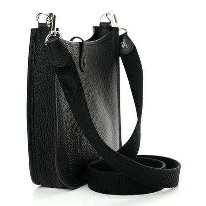 Hermes Taurillon Clemence Evelyne TPM Black 3 of 10