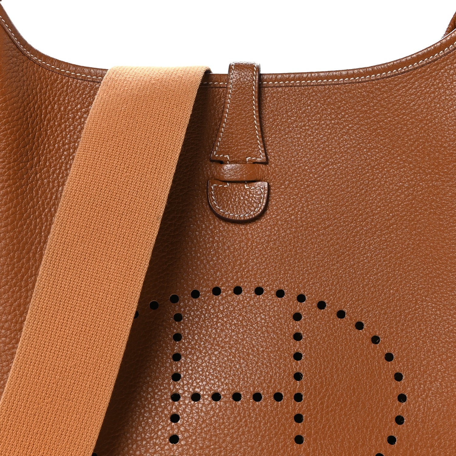 Hermes Taurillon Clemence Evelyne II PM Gold 8 of 10