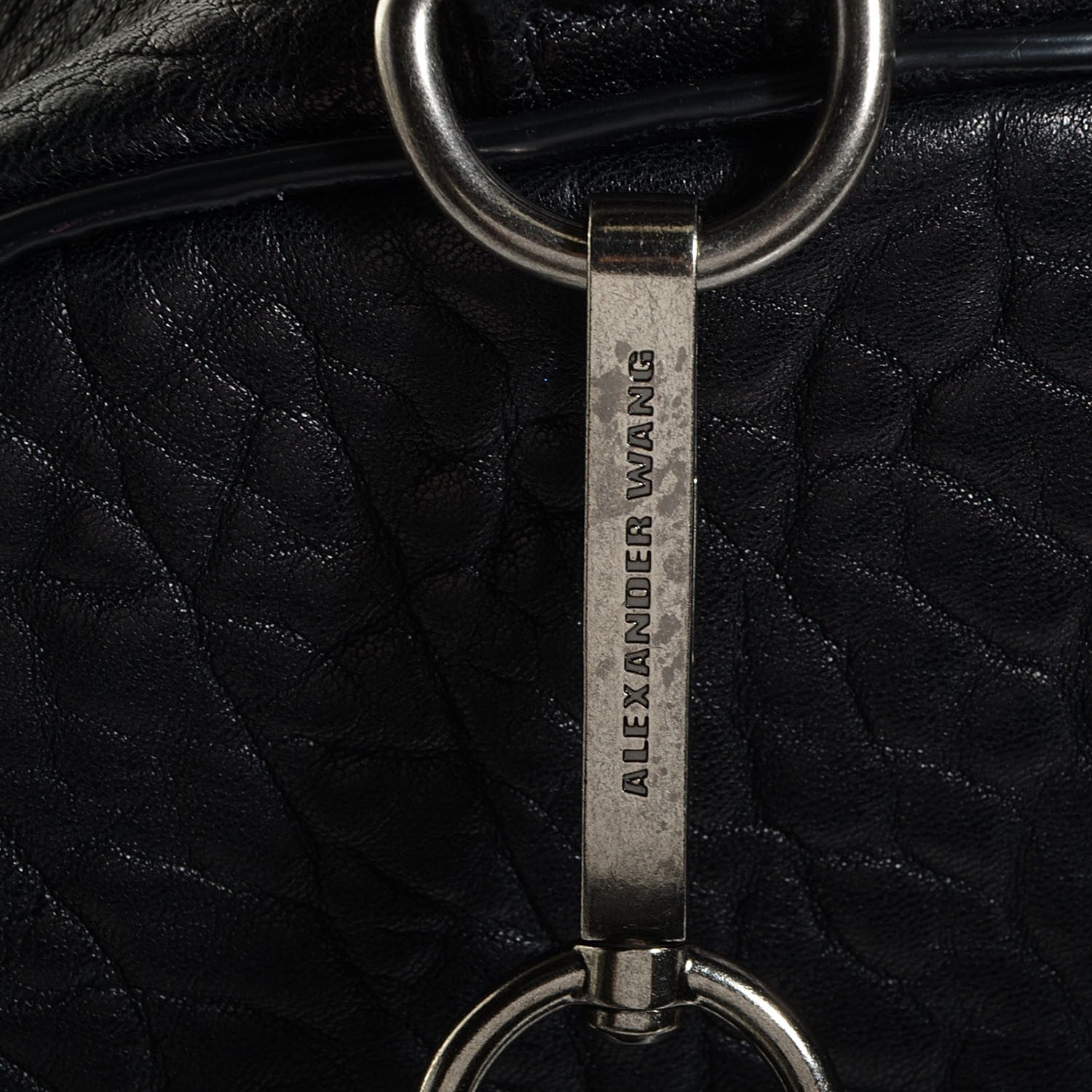 Alexander Wang Pebbled Lambskin Rocco Black Nickel Hardware 7 of 7