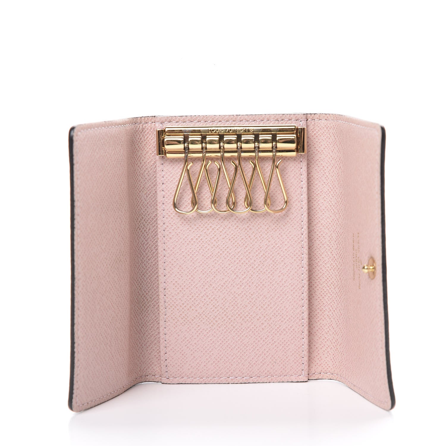 Louis Vuitton Damier Ebene Multicles 6 Key Holder Rose Ballerine 4 of 9