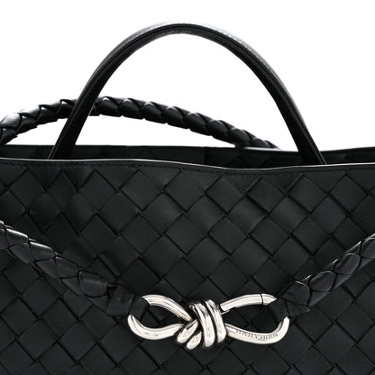 Bottega Veneta Nappa Intrecciato Medium Andiamo Shoulder Bag Black 7 of 9
