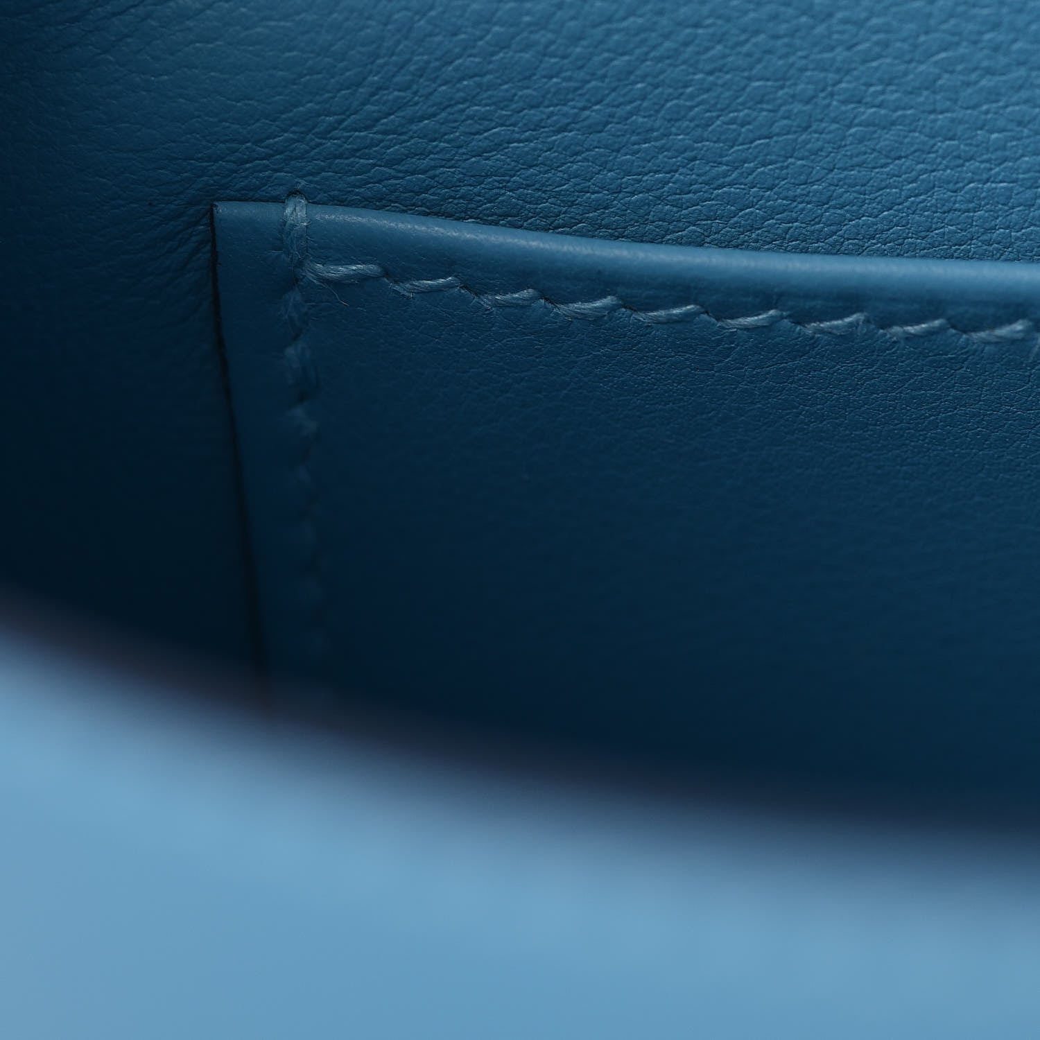 Hermes Swift Kelly Pochette Clutch Bleu Du Nord 18 of 32