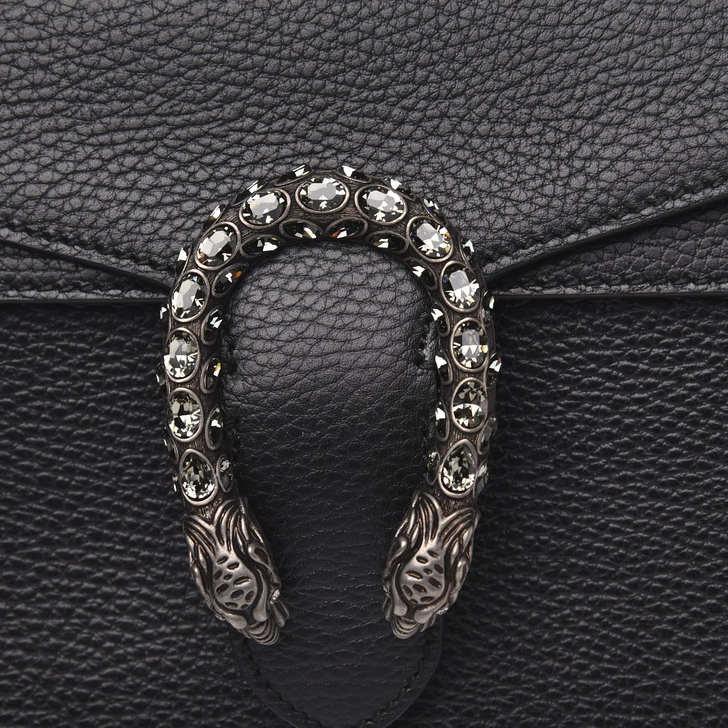 Gucci Pebbled Calfskin Small Dionysus Shoulder Bag Black 8 of 11