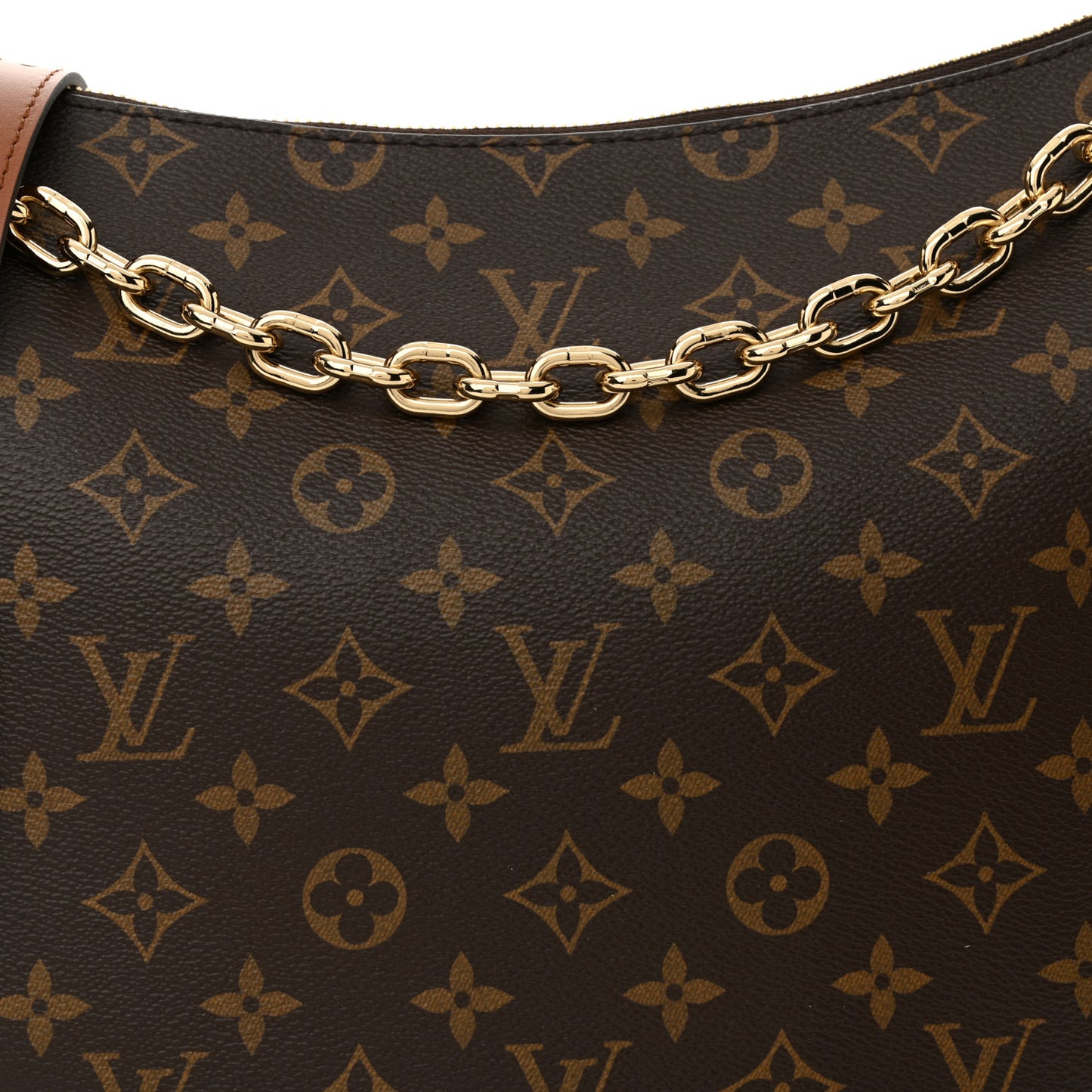 Reverse Monogram Loop Hobo